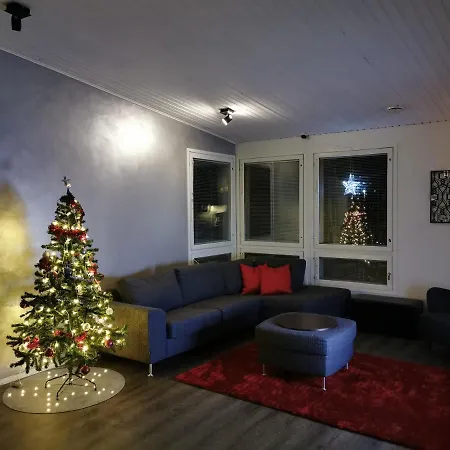 Snowwhite House Near Arctic Circle